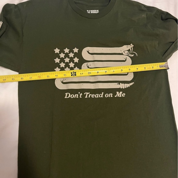 Rags of Honor Don’t Tread on Me Green Long Sleeve Tee Made in USA Men’s Medium - Picture 9 of 9